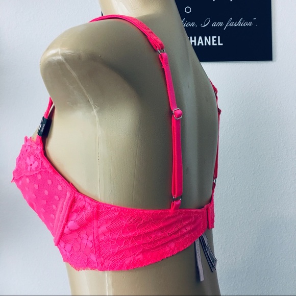 Victoria’s Secret Neon Pink Bra 34D 34DDD - Picture 6 of 7